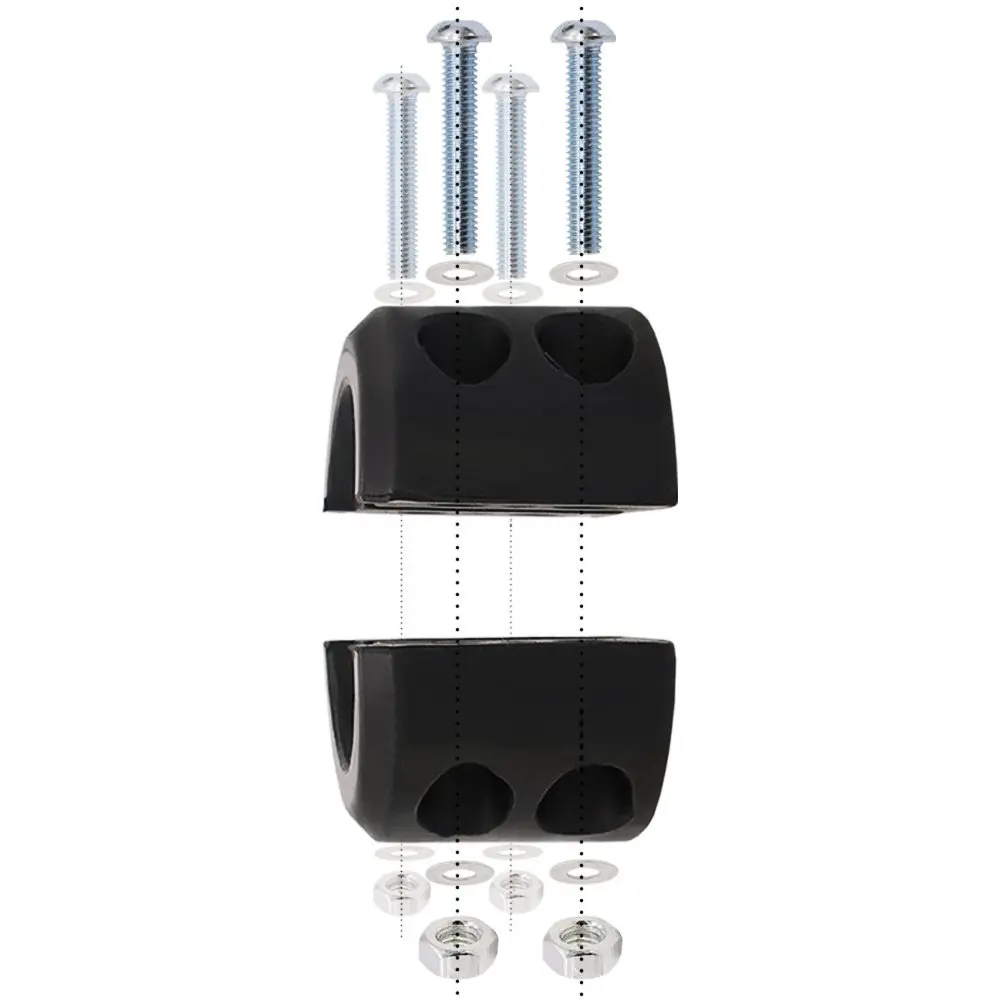 Черная лебедка разделенный трос крючок пробка резиновая подушка набор