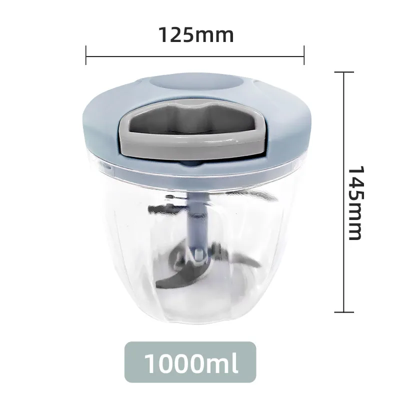 

Small Food Processor Multifunctional Onion Chopper Garlic Chopper Manual Food Chopper Kitchen Cozinha Manual Meat Grinder DA60JR