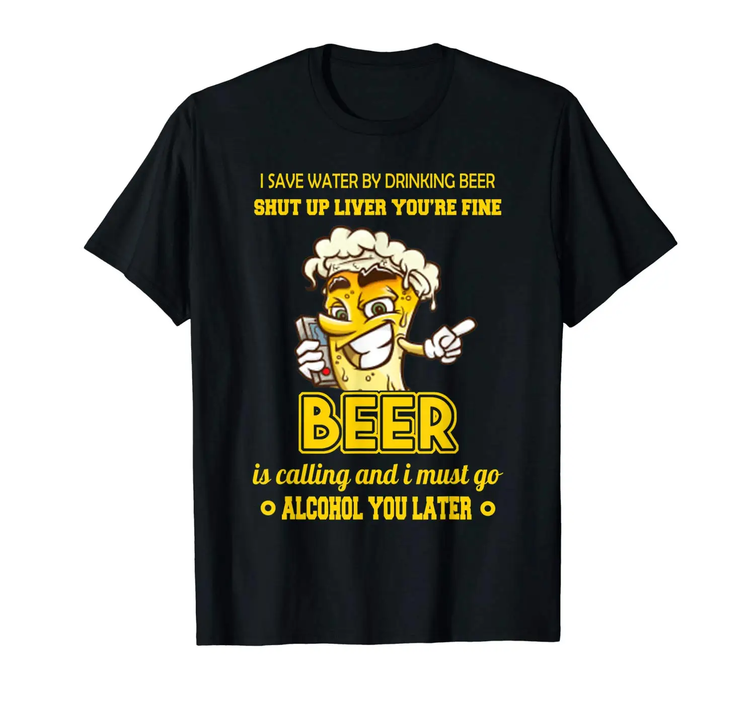 Футболка с надписью Beer Is call And I Must Go мужская и женская футболка из 100% хлопка летняя