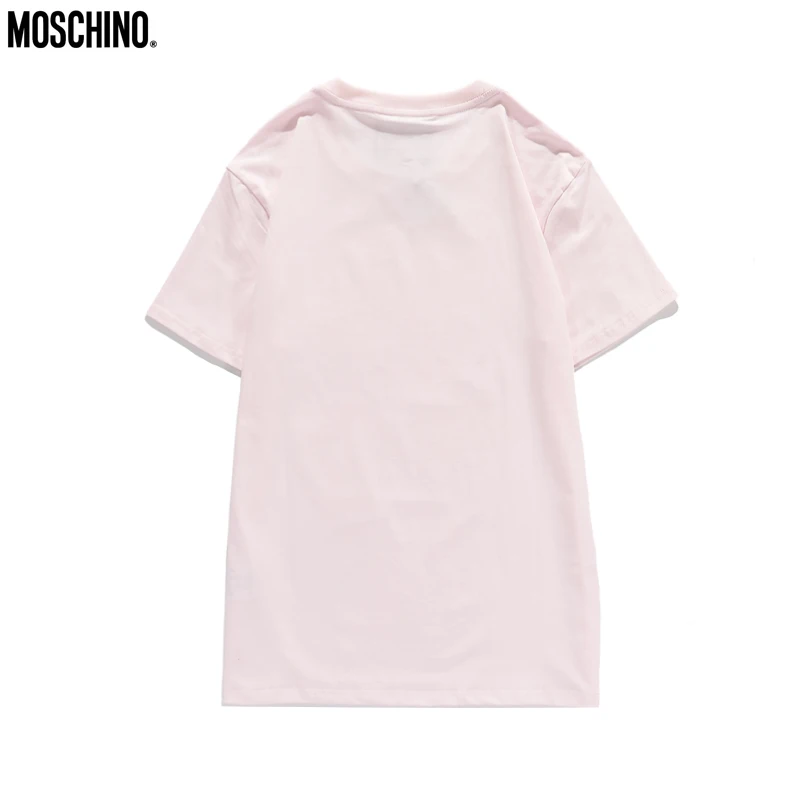 

2020 Moschino T-shirts Colorful Stars Pattern Cotton Cartoon Letter Tshirt Loose Couple Short Sleeve Shirt With Brand Label