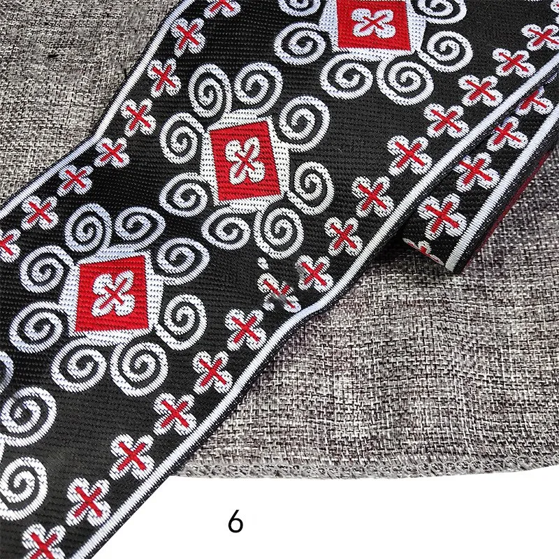 Плетеный этнический жаккард с вышивкой тканый аксессуар для одежды в стиле бохо