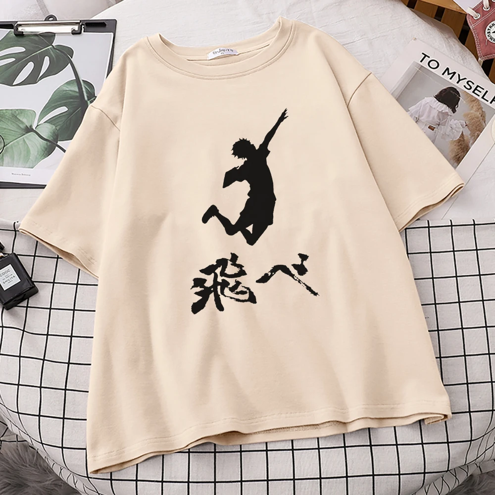 

Haikyuu Модные женские футболки с принтом Fly, Модные Винтажные Футболки с коротким рукавом, модные стильные футболки для женщин