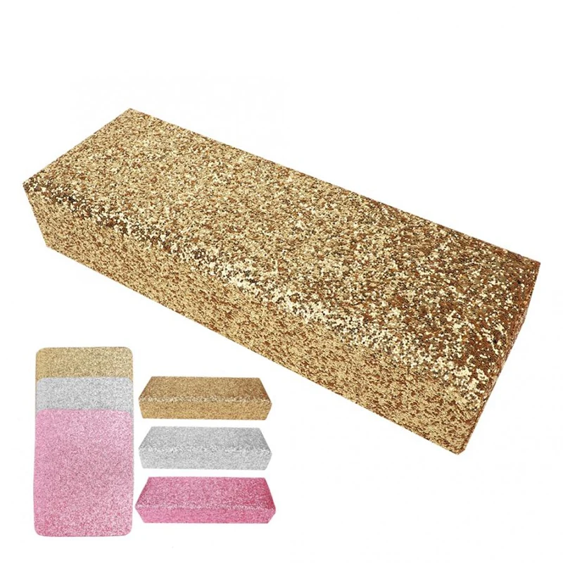 Manicure Table Shinning Sequins Nail Art Mat Pillow Hand Holder Rest Tool | Красота и здоровье