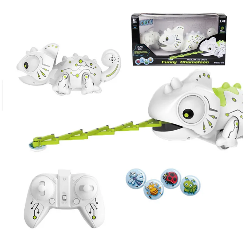 2.4G robot intelligence intelligent remote control eating insects chameleon toy | Игрушки и хобби