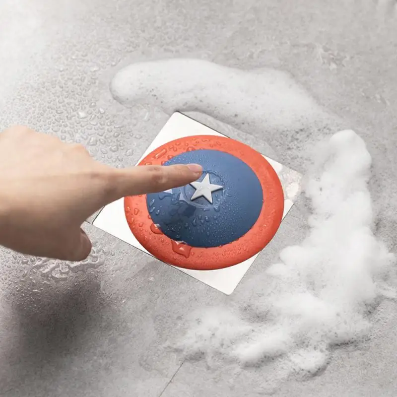 

Shield Deodorant Plug Bathtub Plug Press Type Floor Drain Cover Kitchen Bath Sink Floor Drain Plug For Bathroom Kitchen Laundry