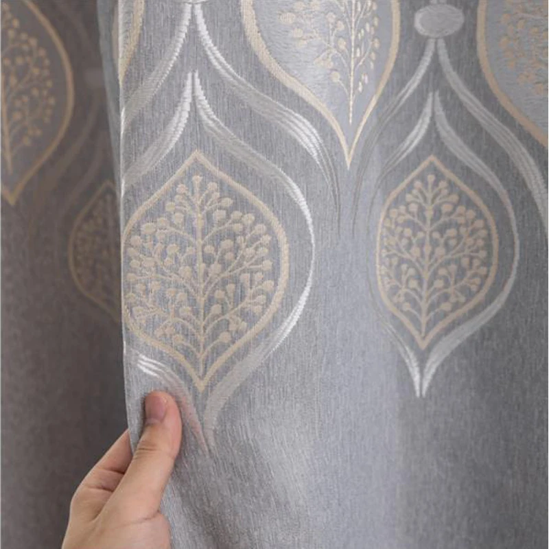 

Popangel Hign Quality European Style Blackout Living Room Curtains Polyester Shading Thermal Insulated Customized Curtains