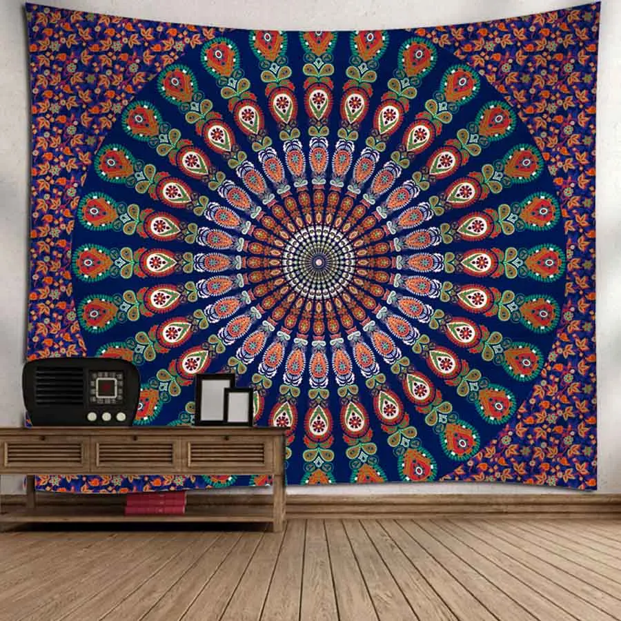 

WOSTAR 230x150cm Large tapestry wall hanging boho decor blanket yoga beach mat carpet witchcraft psychedelic mandala tapestry