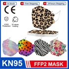 Маска KN95 FFP2 для взрослых, модная маска с принтом бабочек, 10-50 шт.