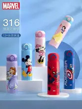 Disney Marvel Stainless Steel 316 Water Cup For Boys Girls Mickey Princess Keep Warm Cup Kindergarten Age 3-12 Years Kids Gifts