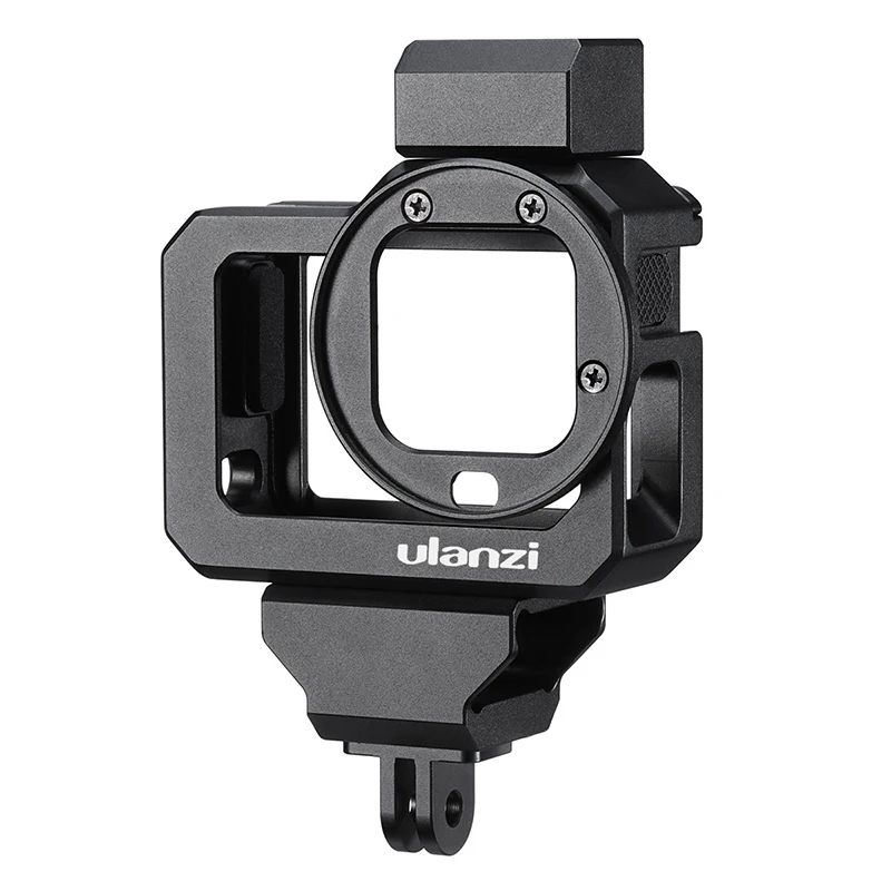 Металлическая клетка для камеры ULANZI Gopro Hero 8 черная Vlog двойной Холодный башмак