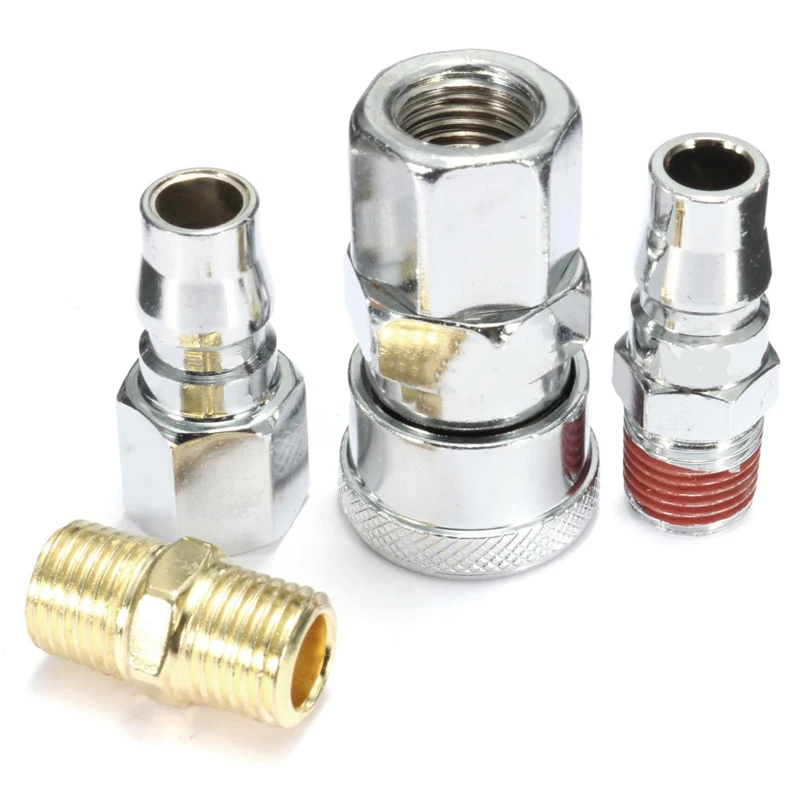 Горячая XD 10pcs БЫСТРОРАЗЪЕМНАЯ муфта фитинги 1/4 дюймов соединитель воздушного