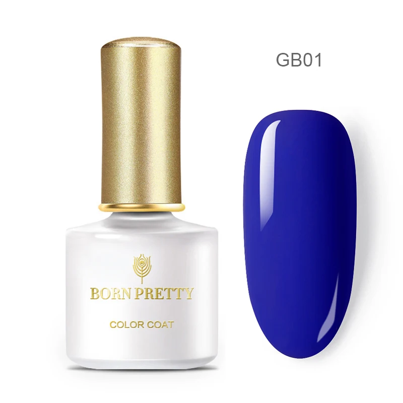 GB01 BORN PRETTY чистый цветной гель для ногтей, лак для ногтей, цветной лак для ногтей, отмачиваемый УФ светодиодный Гель-лак, базовое верхнее покрытие, 6 мл для маникюра своими руками - Цвет: GB01