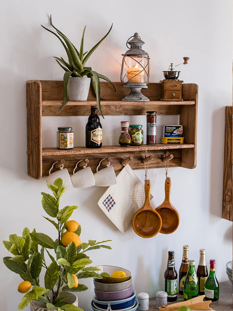 

Beautiful Hand Craft Nature Aged Old Wooden Shelves