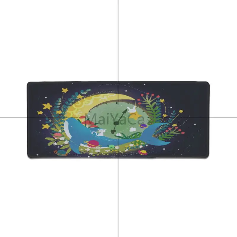 

Maiyaca Childrens Desktop Star whales gamer play mats Mousepad Locking Edge gaming Mousepad Mat Keyboard Mat Table Pad