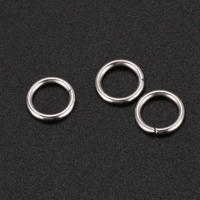

500 Stainless Steel Open Jump Rings 7mm Dia. with Key Chains Set for Acrylic Blank Keychains Crafts