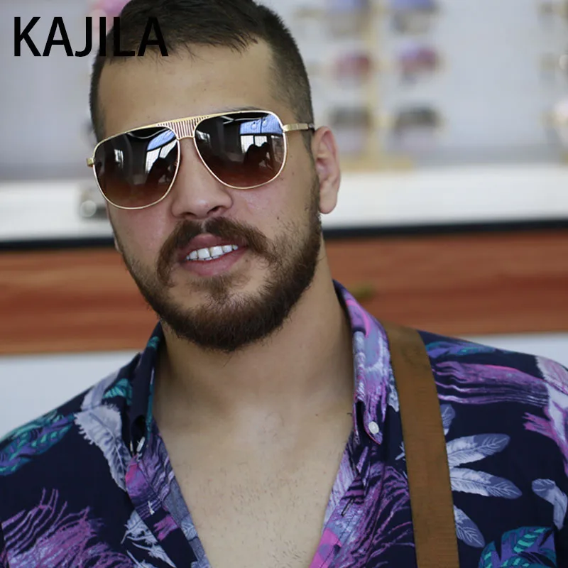 Мужские классические солнцезащитные очки в металлической оправе|Мужские очки| |