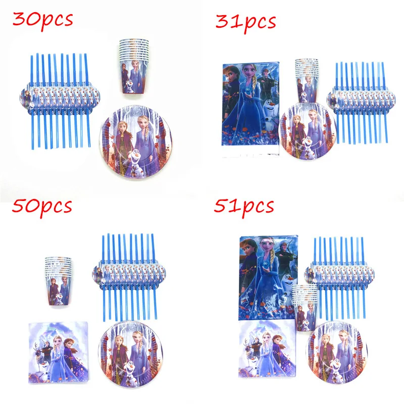 51 шт. с изображениями мультипликационных персонажей мультфильма Холодное сердце