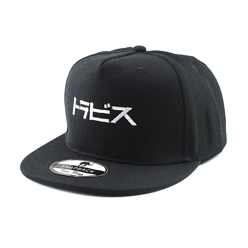 Бейсболка мужская и женская хлопковая черная с вышитыми буквами|Мужские