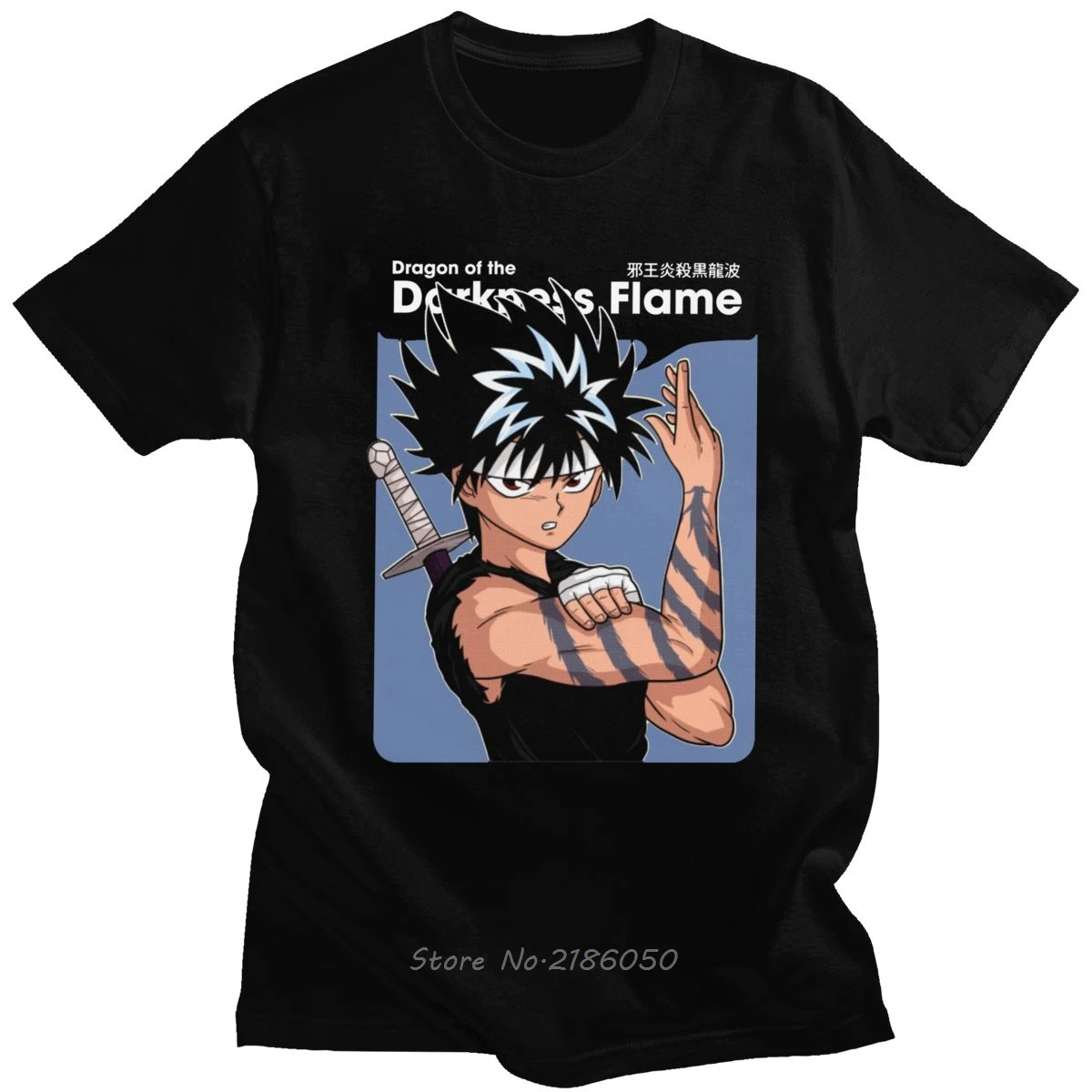 Японские футболки с героями манга Yu Hakusho футболка мужская коротким рукавом из