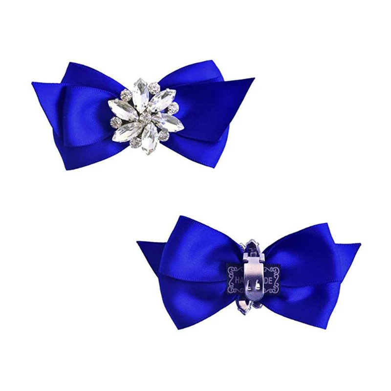 Пара женских зажимов для обуви с бантом стразы декоративные украшения