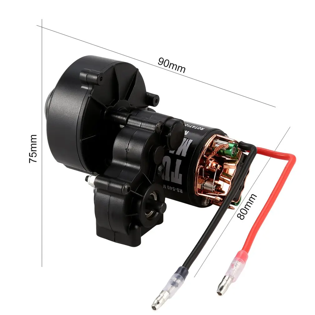 

AUSTARHOBBY Center Gearbox Transmission +540 Brushed Motor 21T 27T 35T 45T 55T for 1:10 RC Rock Crawler Car SCX10 D90