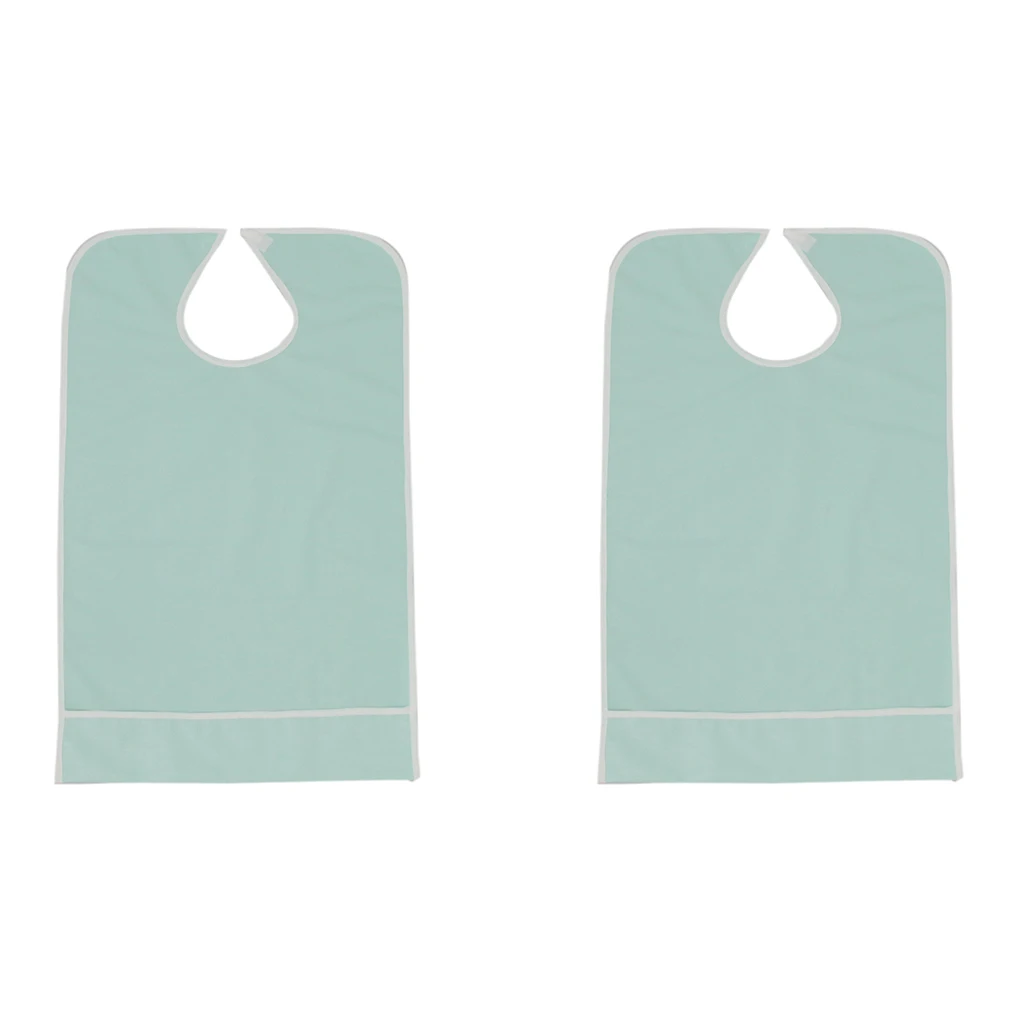 2 Упаковка водонепроницаемый слюнявчик для взрослых Одежда Протектор абсорбент