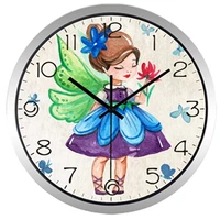 12 inch cartoon kids girls wall quartz clock home decro for bedroom liveroom