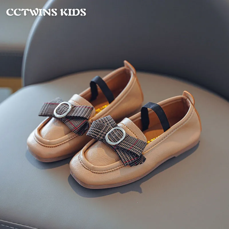 

Туфли на плоской подошве для девочек; 2021 весенние детские модные туфли с бабочкой; Большие размеры для детей в стиле «Мэри Джейн», брендовый ...