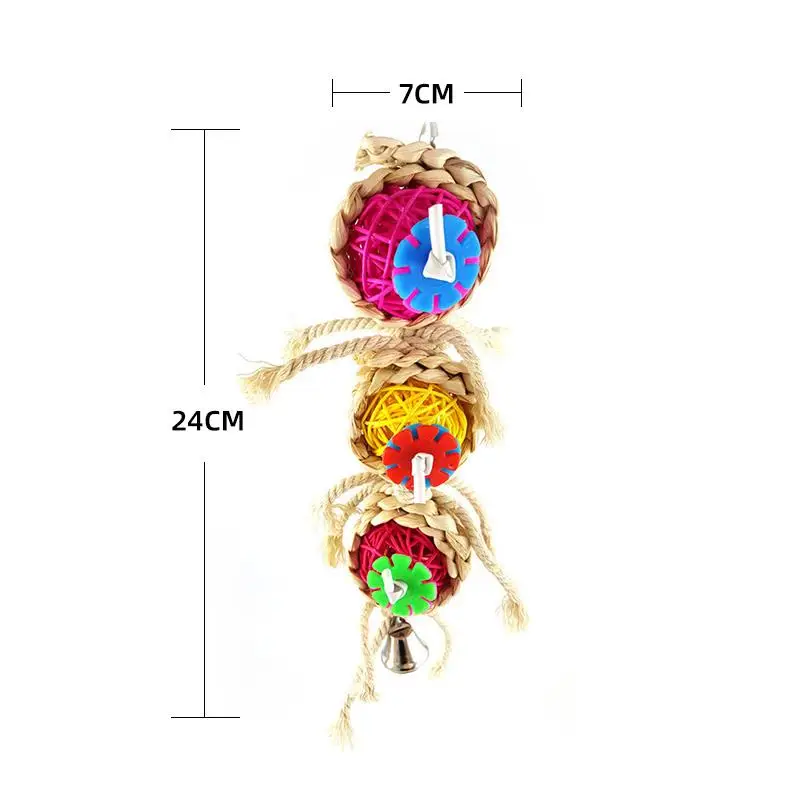 1 шт. Платье для девочек игрушка попугай жевать пряди кусать зубы 3 натуральное