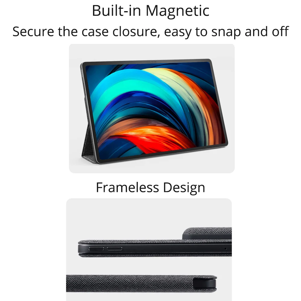 Original Lenovo Tab P12 Pro Case Magnetic Slim Fabric Smart for Xiaoxin Pad 12.6 2021 Cover Funda | Компьютеры и офис