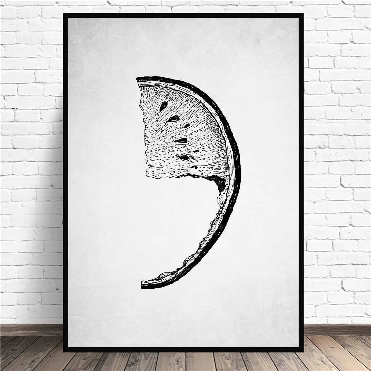 

Арбуз девять со стильным абстрактным изображением, холст картина настенные картины печать на холсте домашний Декор настенный плакат для де...