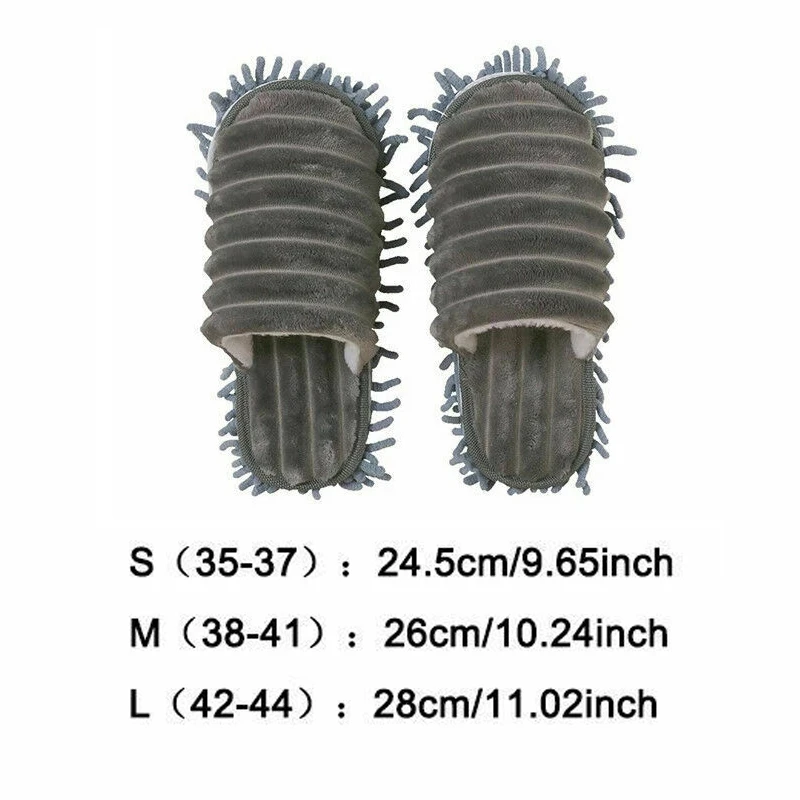 Washable Women Indoor Cleaning Slippers Chenille Dust Mop Slippers Household Home Slippers Lazy Quick House Floor Cleaning Shoes