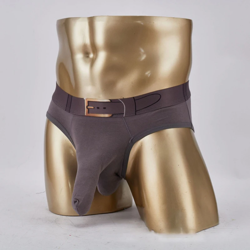 Сексуальное бесшовное нижнее белье мужские трусы U выпуклая Сумочка