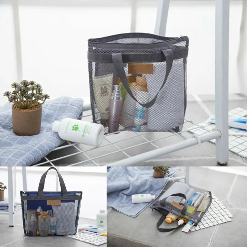 Модная повседневная сумка на молнии однотонная сетчатая прозрачная большая