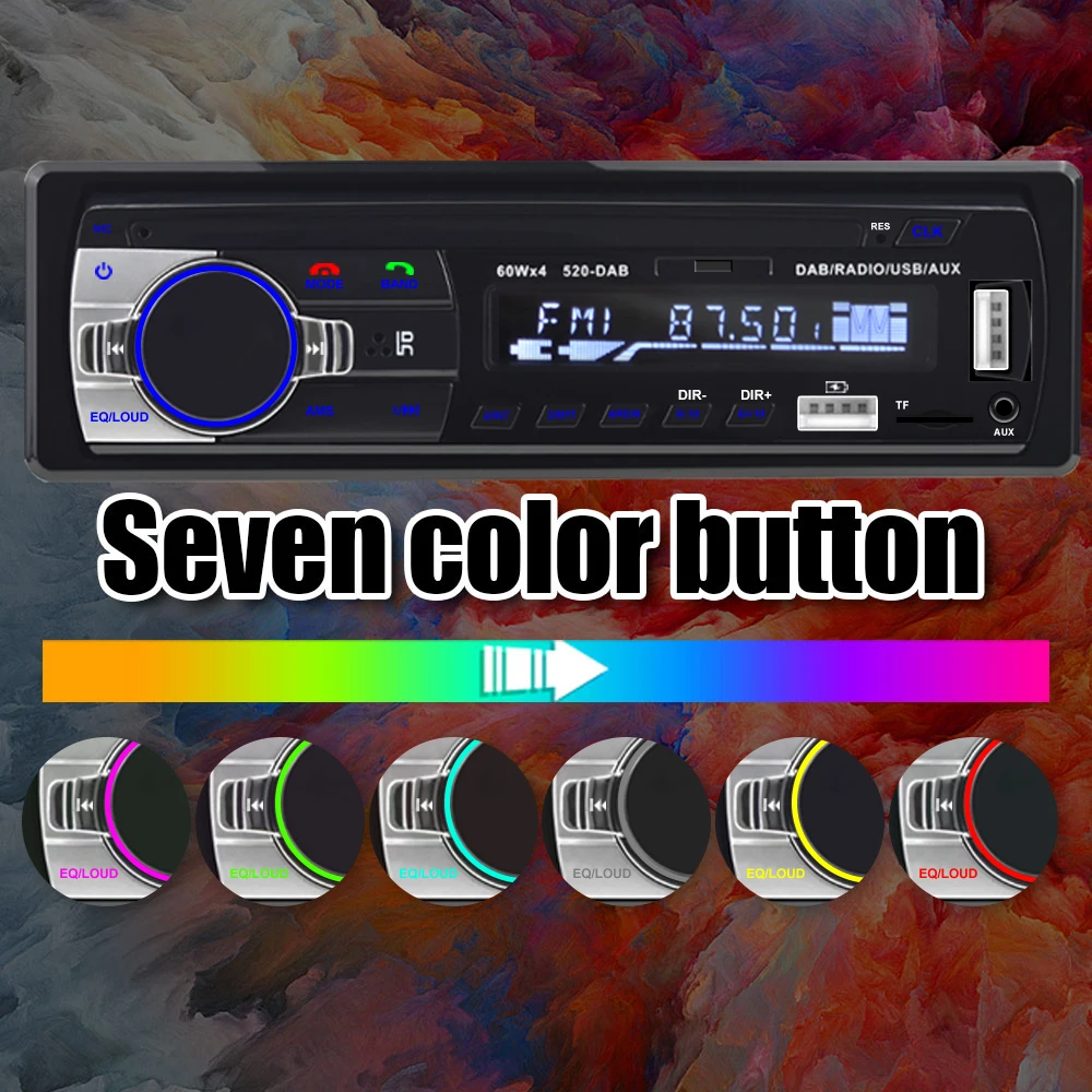 Podofo Dab Radio samochodowe Radio samochodowe Stereo odbiornik FM wejście Aux USB SD USB JSD-520 12V w desce rozdzielczej 1din Bluetooth MP3 odtwarzacz multimedialny 5 Podofo Dab Radio samochodowe Radio samochodowe Stereo odbiornik FM wejście Aux USB SD USB JSD-520 12V w desce rozdzielczej 1din Bluetooth MP3 odtwarzacz multimedialny 5