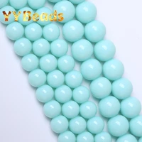 natural light blue jades stone beads round loose charm beads for jewelry making diy necklace bracelet for women accessories 8mm