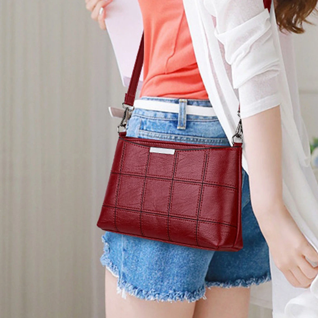 Роскошные кожаные сумки-мессенджеры женский клатч мини-сумка через плечо для