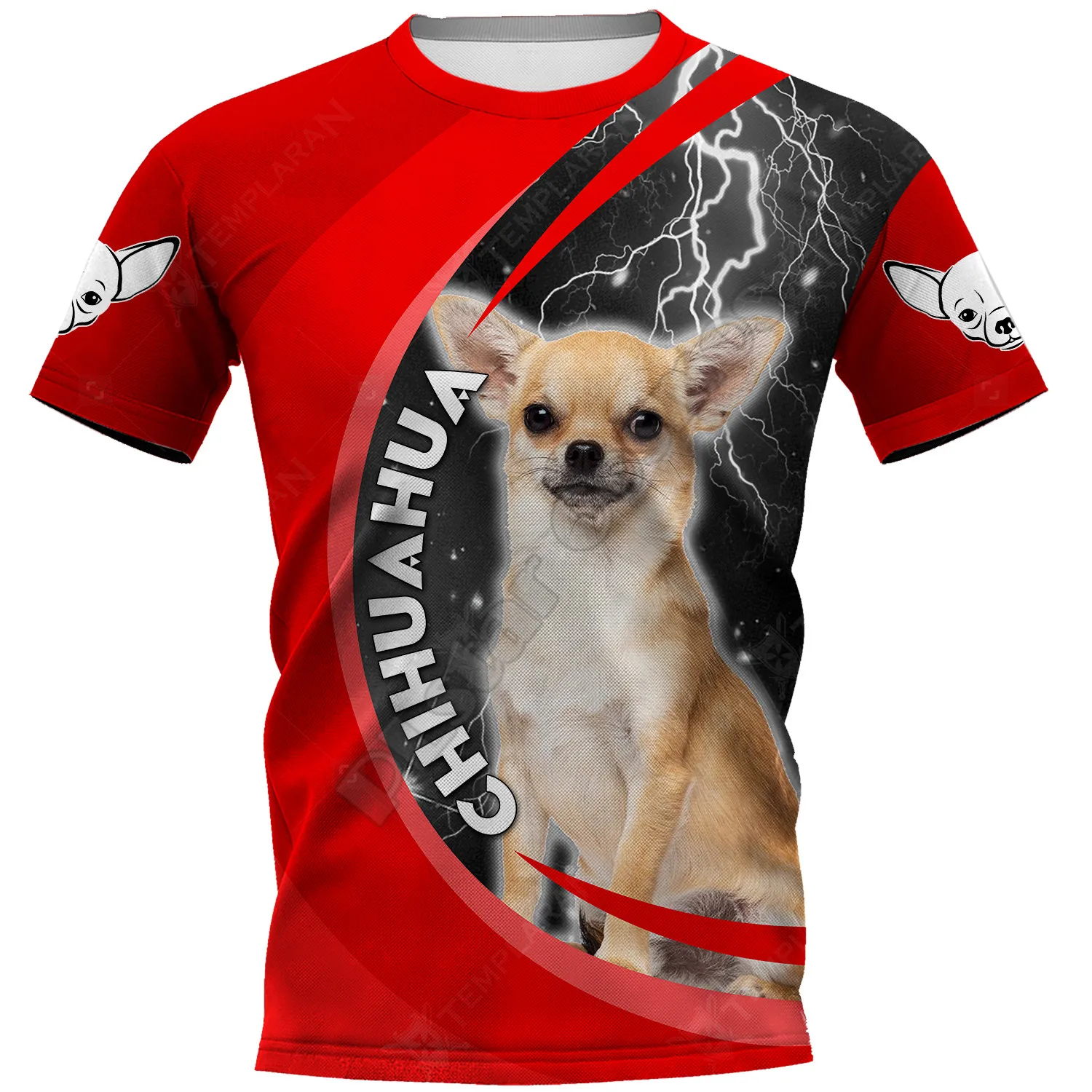 

Chihuahua 3D Printed t shirts women for men Summer Casual Tees Short Sleeve T-shirts Short Sleeve Drop Shipping
