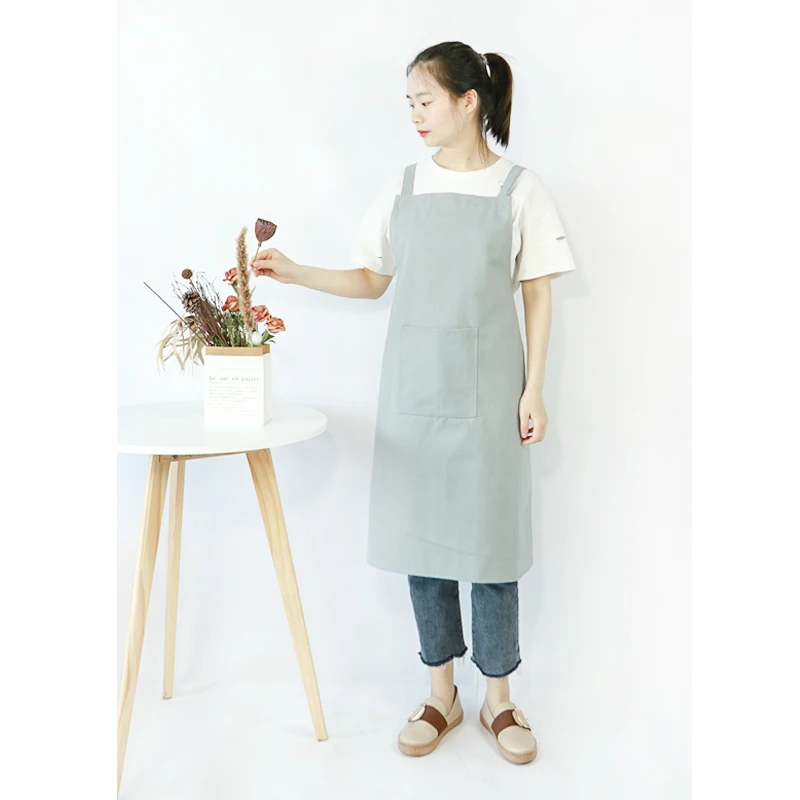 Модный холщовый кухонный семейный Мужской рабочий фартук шеф повара для гриля