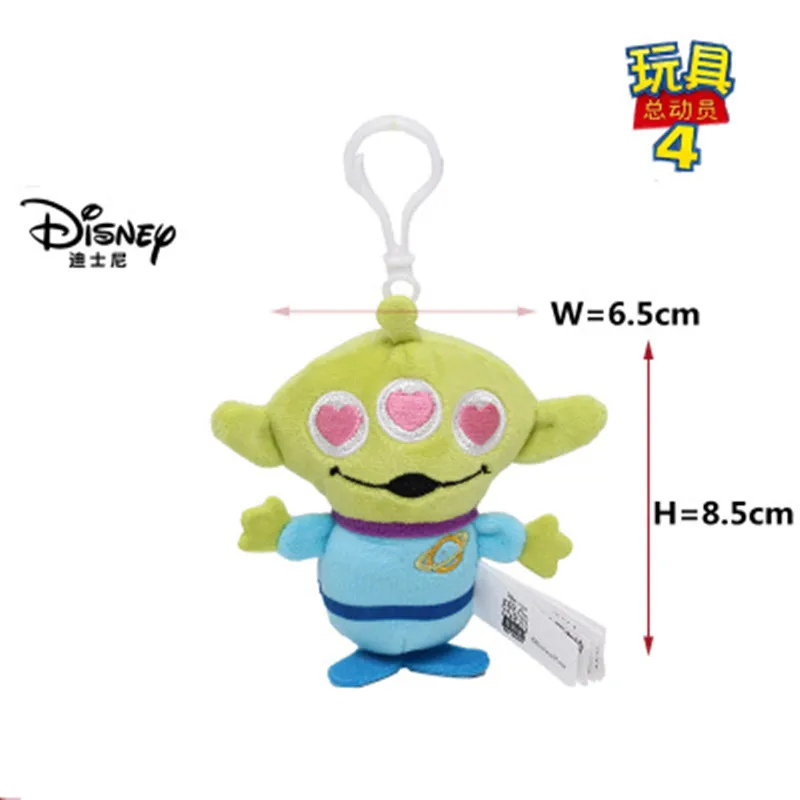 

Original Disney Toy Story Lilo & Stitch Anime figure plush toy alien Woody Buzz Lightyear the Pooh Plush Doll Keychain xmas gift