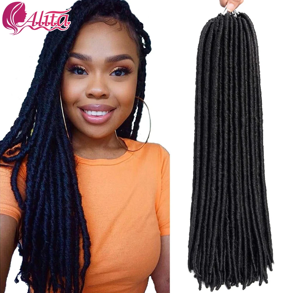 

Synthetic Faux Locs Crochet Braids Hair Dreadlocks Knotless Hook Dreads Ombre Color Braiding Hair Extensions For Black Women