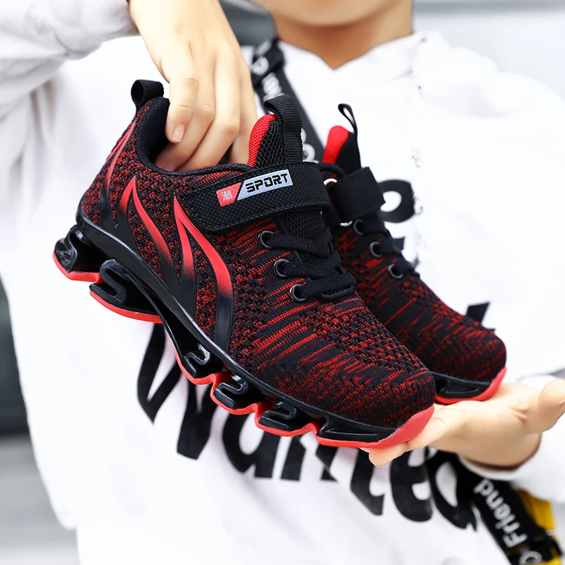 2020 Модные дышащие детские кроссовки легкие для мальчиков и на высокой платформе