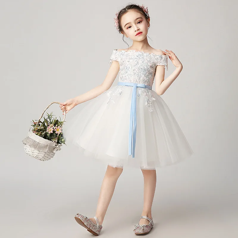 Платья для девочек с цветами 2020 г. Новое торжественное платье летнее принцессы