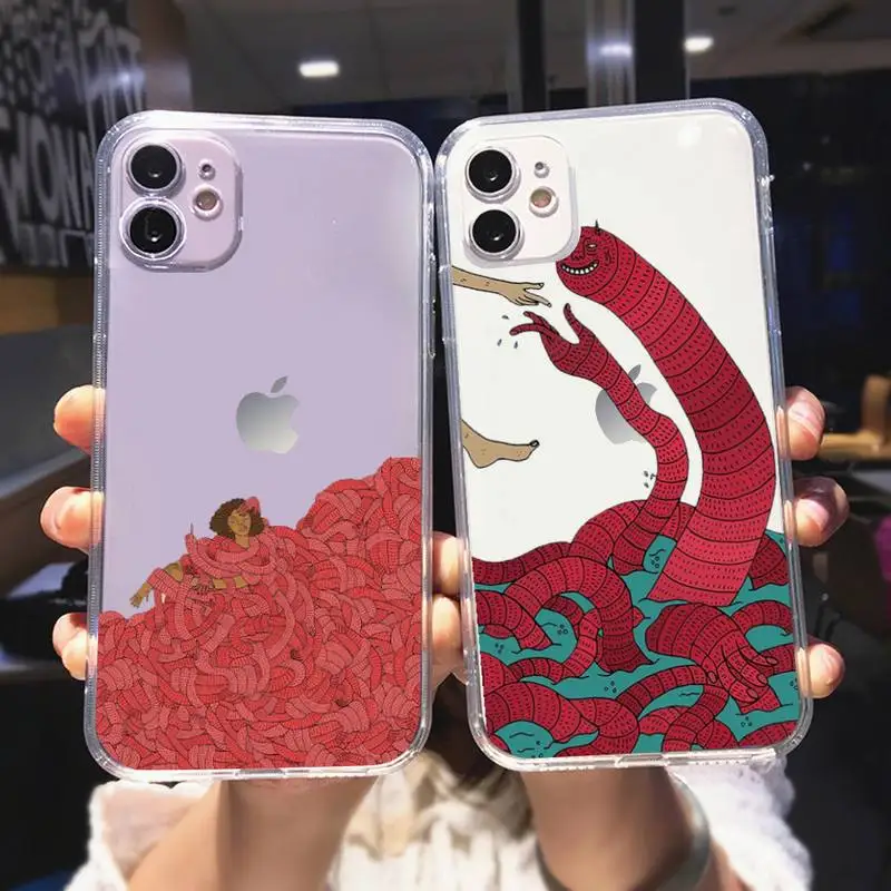 

polly nor painting art Phone Case For iPhone 12 Mini 11 Pro XS Max X XR 7 8 Plus