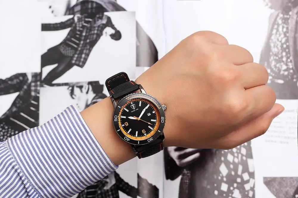 Мужские часы спортивные повседневные силиконовые кварцевые 2019 | Наручные