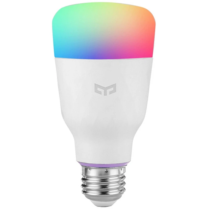 В продаже! Светодиодная умная лампа Yeelight RGB цвет E27/E26 голосовое управление Mi умные