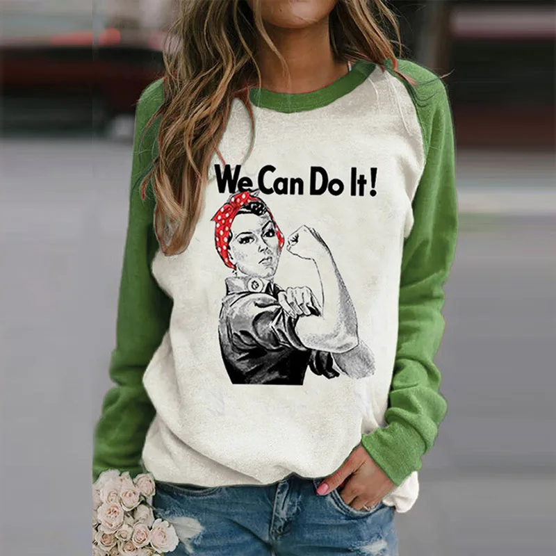

Women Pullovers Letter Cartoon Print Loose Sweatshirt Women New Cotton Long Sleeve O Neck Oversized Hoodie Autumn Casual Hoodies