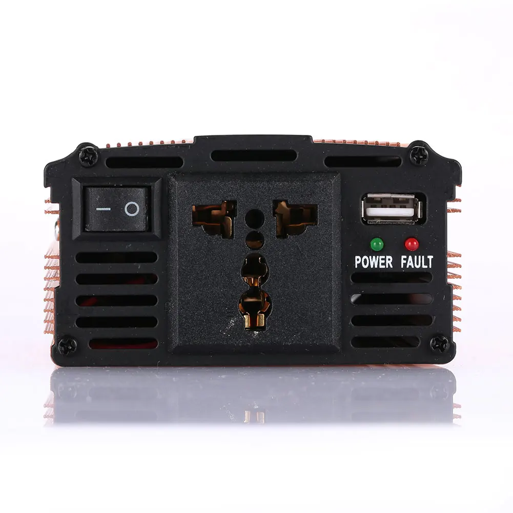 Портативный автомобильный инвертор напряжения 600 Вт 12 В постоянного тока в 220