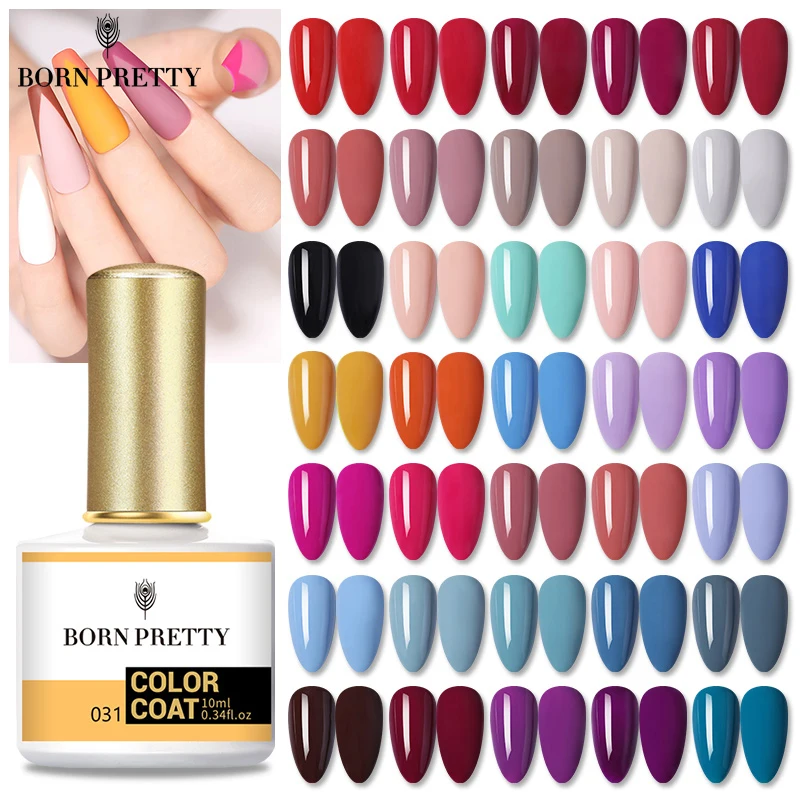 BORN PRETTY Гель лак для ногтей 10 мл матовый цвет полуперманентный базовый верхний
