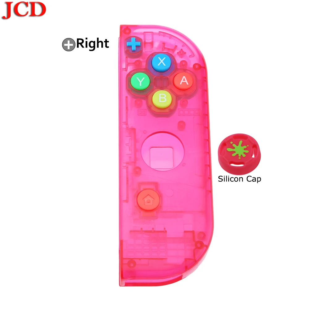 JCD прозрачный цвет DIY для Joy-Con корпус чехол для kingd контроллер NS оболочка игровая консоль для переключателя влево или вправо - Цвет: No11  Right